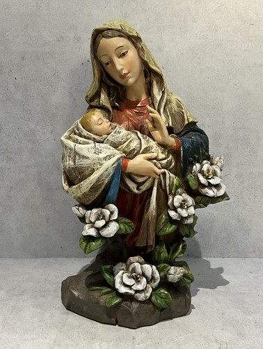 Madonna and child bust - and,