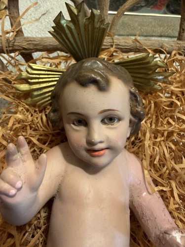 Vintage baby jesus statue - baby,